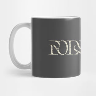 Vintage look Polyphia Distressed Text Mug